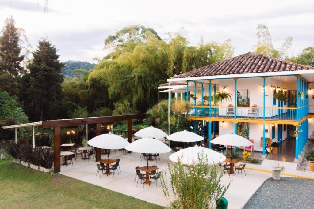 Hotel Hacienda Santa Clara ซานตาโรซา เดกาบัล ภายนอก รูปภาพ